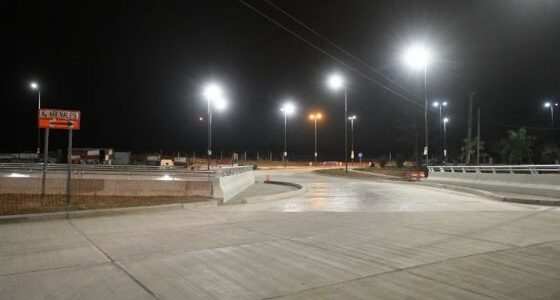 Habilitan completamente el tránsito en el paso bajo nivel y rotonda de acceso a barrio Grand Bourg