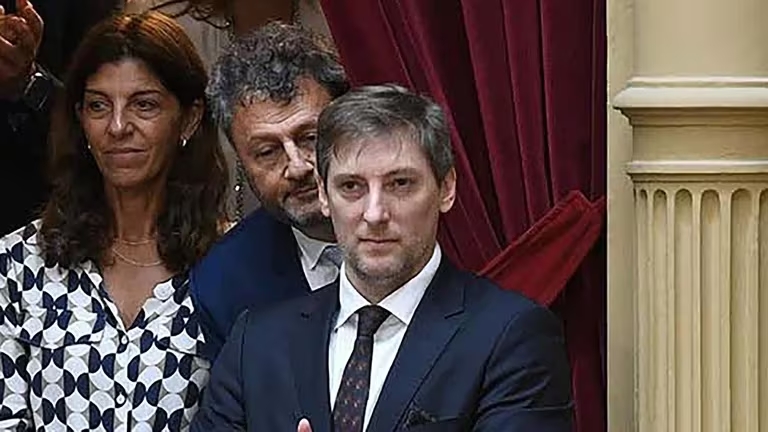 Silvestre Sívori en el Congreso, en los actos por la asunción de Milei