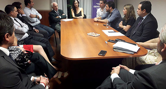 FUNCIONARIOS DEL MINISTERIO DE DERECHOS HUMANOS Y JUSTICIA SE REUNIERON CON MARCELO LÓPEZ ARIAS