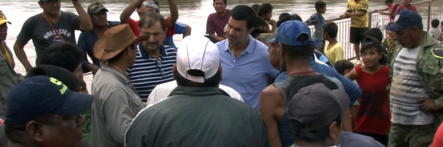 URTUBEY RECORRIÓ LA ZONA AFECTADA POR LA CRECIDA DEL PILCOMAYO