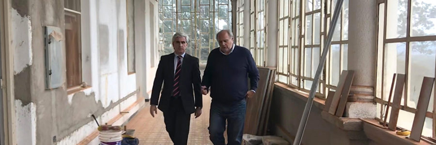 En Rosario de la Frontera avanzan las obras para finalizar con la puesta en valor del Hotel Termas