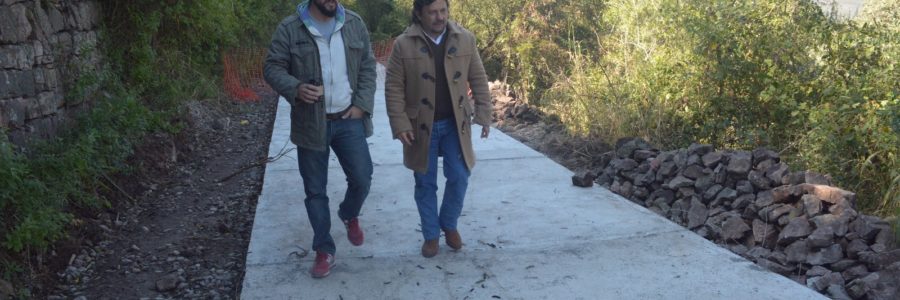 Avanza la obra de la ciclovía en el cerro San Bernardo