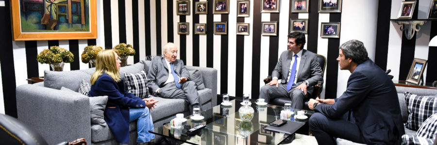 Urtubey se reunió con el economista y sociólogo Bernardo Kliksberg
