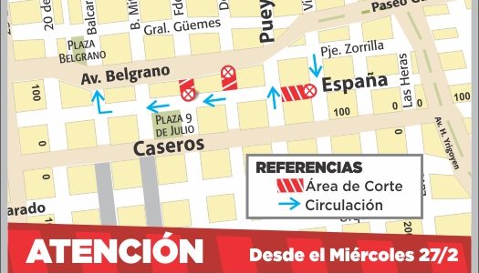 Advierten a los conductores sobre cortes programados de tránsito