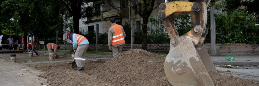 Nuevo frente de obra sobre colectora de avenida Paraguay