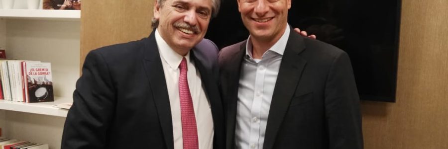 Javier David se reunió con Alberto Fernández