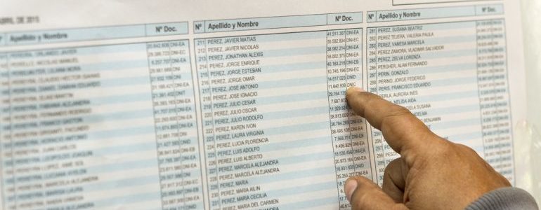 Dónde voto: ya se puede consultar el padrón electoral