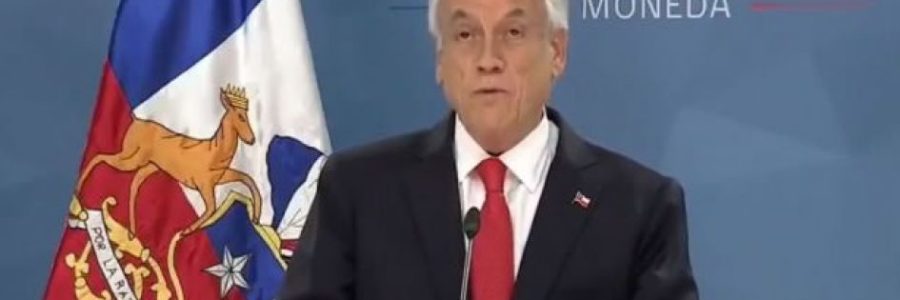 Piñera anunció medidas económicas y pidió perdón a los chilenos