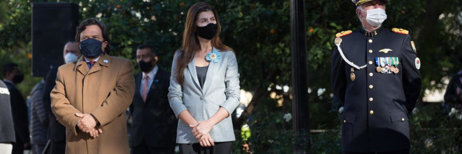 Bettina Romero participó del acto oficial en conmemoración al 25 de Mayo