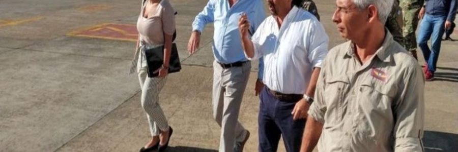 El ministro de Defensa Agustín Rossi llega a Salta