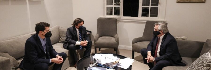 El gobernador Sáenz se reunió con el presidente Alberto Fernández