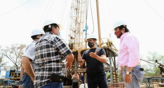 Supervisaron obras para provisión de agua potable en Santa Victoria Este