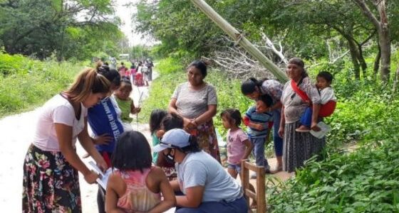 Se entregaron módulos alimentarios vía terrestre y aérea en el norte provincial