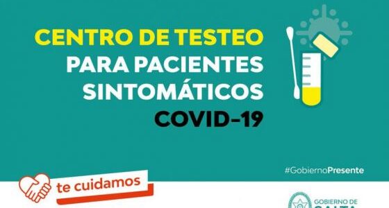 El miércoles empiezan a funcionar dos centros de testeos fijos para COVID-19 en Capital