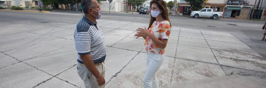 Romero recorrió diferentes obras que se ejecutan en toda la ciudad