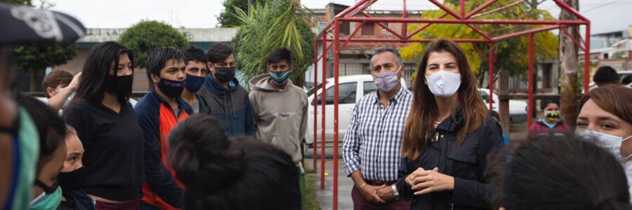 La intendenta Romero recorrió obras que se realizan con el apoyo de Nación en Barrio Unión