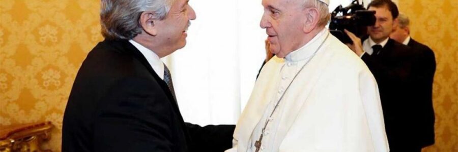 Alberto se reunió a solas con el Papa Francisco