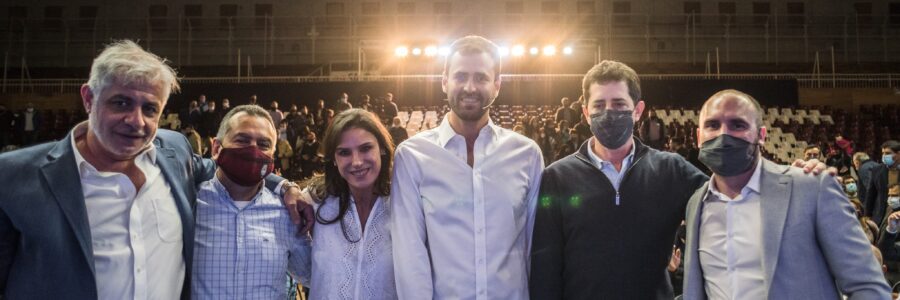 De Pedro y Guzmán llegaron a Salta para apoyar la precandidatura de Emiliano Estrada