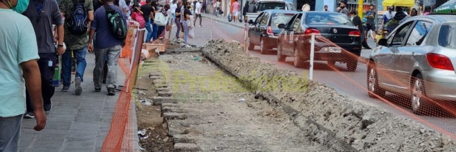 Comienza la obra del paseo en calle Ituzaingó: habrá cortes y desvíos por dos meses
