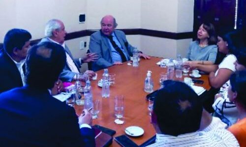 Abel Cornejo  procurador de la provincia, se reunió con el interbloque de convencionales