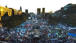 Esperan gran concurrencia en el acto del miércoles en Plaza de Mayo