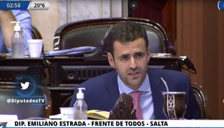 Emiliano Estrada  se expresó a favor del presupuesto 2022