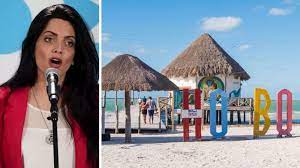Luana Volnovich del PAMI descansa en el Caribe mexicano