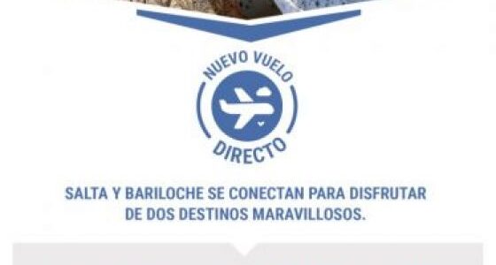 Se realizará la presentación oficial del vuelo directo Salta-Bariloche