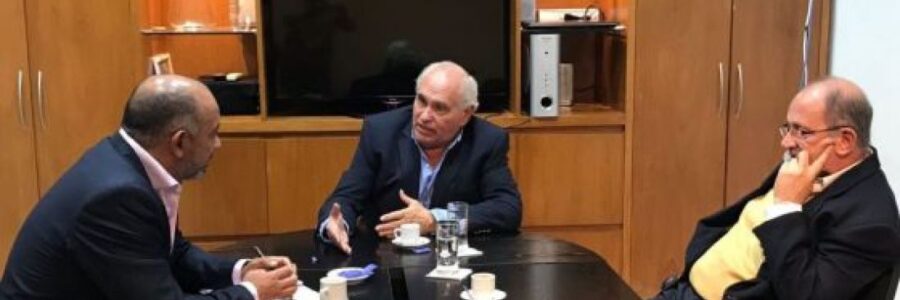 Los nuevos directores de Aguas del Norte se reunieron con García Salado