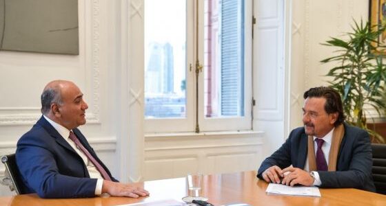 En Casa Rosada, el gobernador Sáenz se reunió con el jefe de Gabinete de Nación