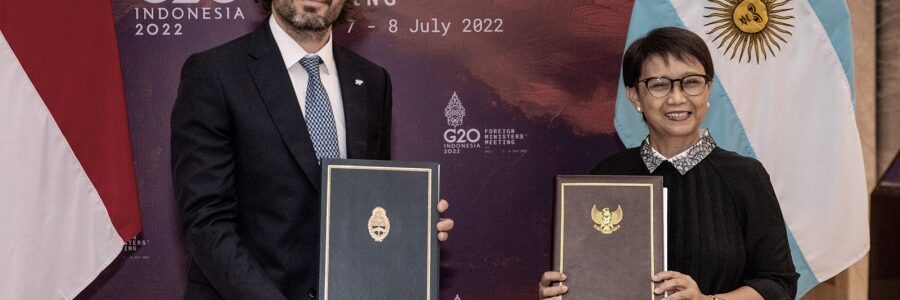 Cafiero llegó a Indonesia para participar de la cumbre de cancilleres preparatoria del G20 presidencial