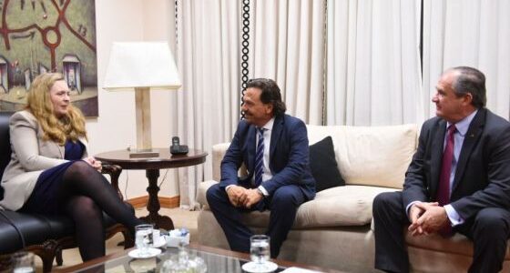 Sáenz recibió a la embajadora del Reino Unido en visita protocolar
