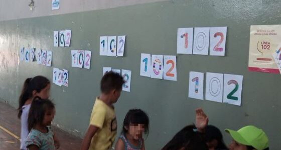 Niñas y niños conocen la LINEA 102 en colonias de vacaciones