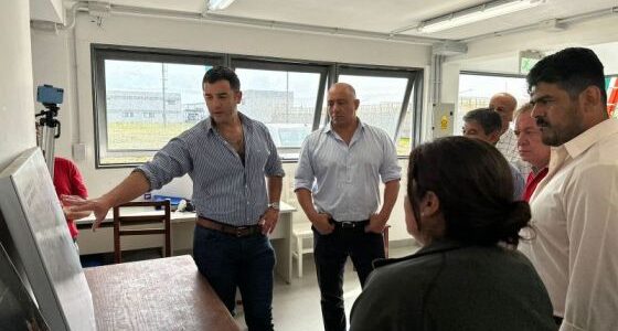 El Gobierno visitó la planta potabilizadora de Campo Alegre para interiorizarse acerca de los próximos avances