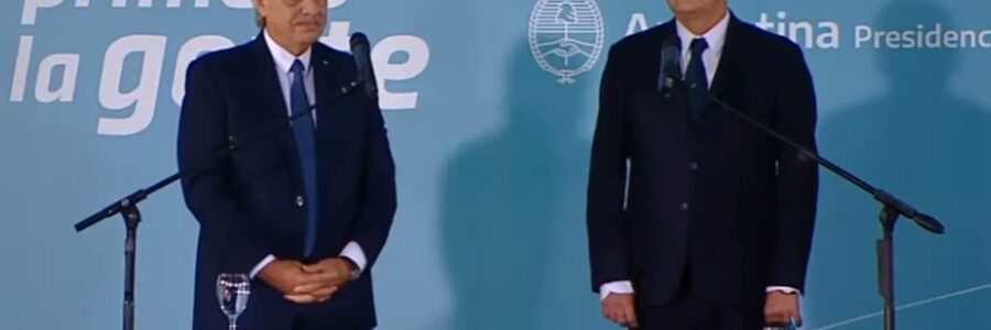 El juramento de Agustín Rossi como nuevo jefe de Gabinete