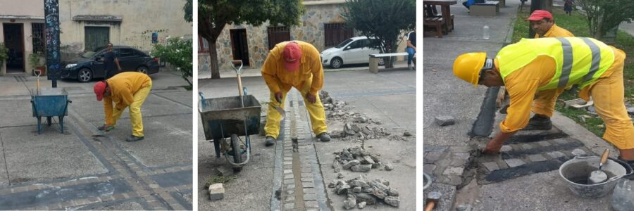 La Municipalidad avanzó con mantenimiento y refacciones en el Paseo de los Poetas