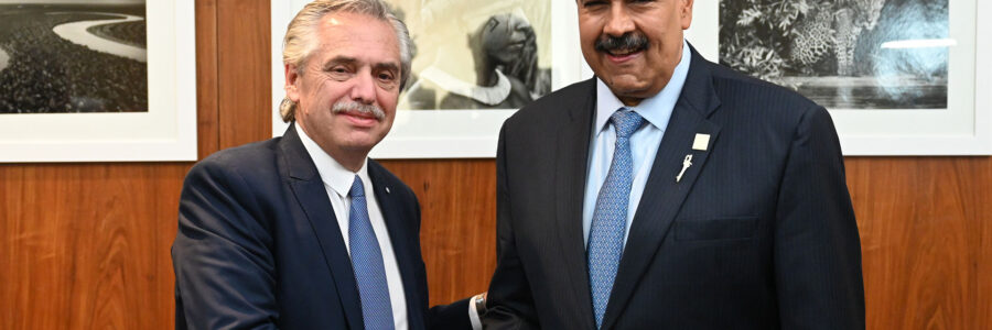 Alberto Fernández reclamó que se levante el bloqueo a Venezuela tras la reunión que tuvo con Nicolás Maduro