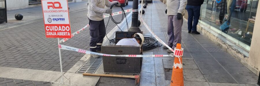 Avanza en el microcentro el plan piloto para el soterramiento de cables