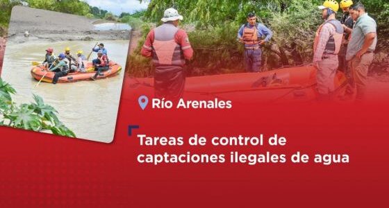 El Gobierno Provincial realiza tareas de control de captaciones ilegales de agua en el Arenales