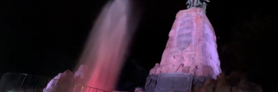 El municipio realizó reparaciones en la fuente del monumento a Güemes