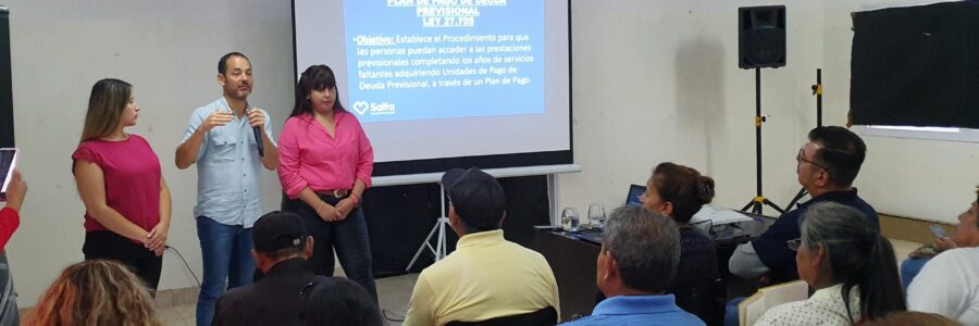 Con gran respuesta de los vecinos se asesoró sobre la nueva Ley de Moratoria Previsional