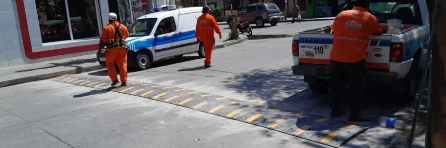 Nuevos lomos de burros y reductores de velocidad y cambios de sentido en dos pasajes