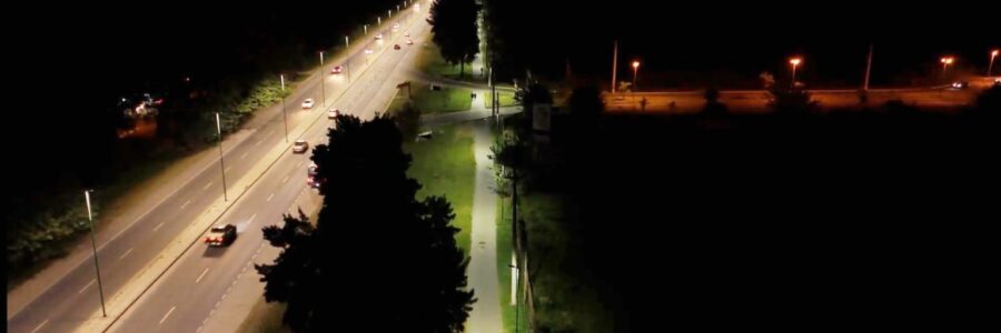 Colocaron 180 nuevas LED en la ciclovía de avenida Banchik