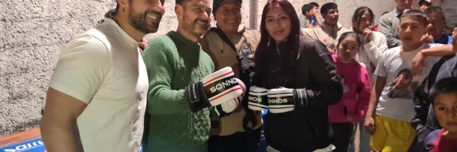 Entregaron elementos y accesorios a la Escuela de Boxeo de Progreso