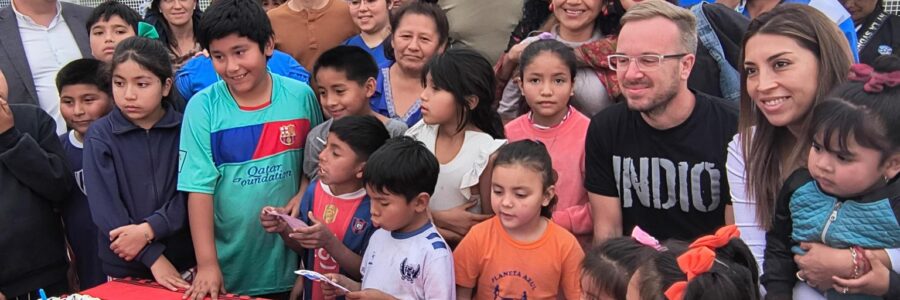 Emiliano Durand celebró junto a vecinos los 17 años del CIC de Santa Cecilia