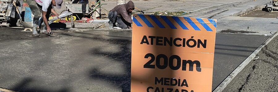 Se colocó nuevo hormigón en Deán Funes y Velázquez