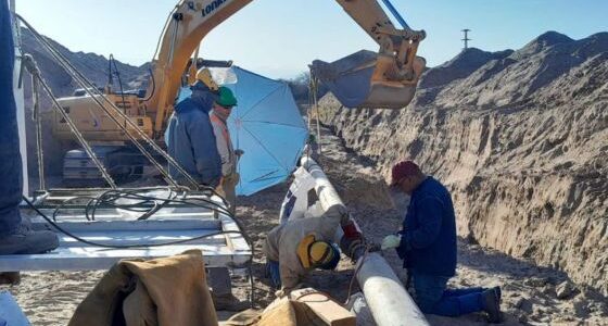 La construcción del gasoducto La Viña-Guachipas se encuentra en la etapa final