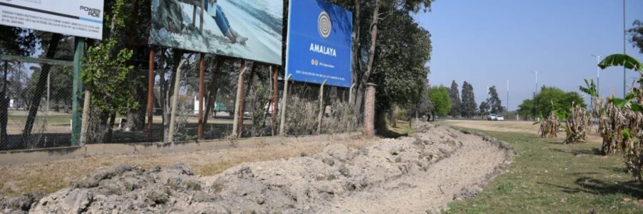 Avanza el acondicionamiento del canal pluvial Banchik
