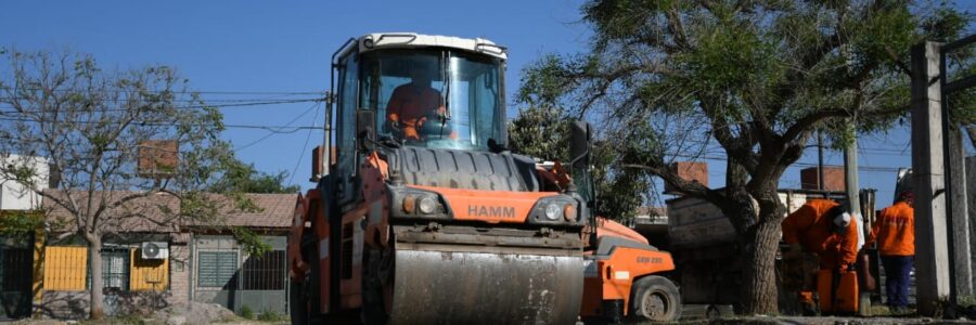 Realizaron tareas de repavimentación en el barrio Los Ceibos