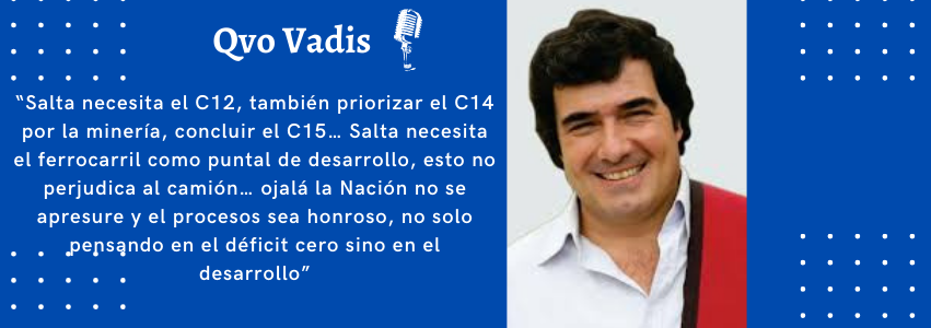 Dr. Martín de Los Ríos – Ministro de Producción y Desarrollo Sustentable de la Pcia. de Salta
